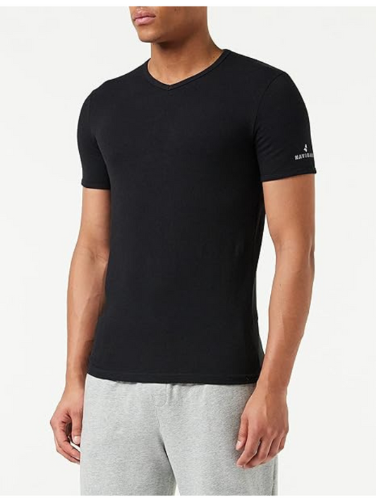 NAVIGARE - 571 T-shirt Uomo Scollo V in Cotone Bielastico - 3 Pezzi