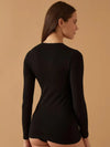 Maglia Manica Lunga Girocollo in Cotone Elasticizzato Jadea 4055