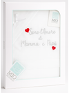 MIO PICCOLO - Set Lenzuola Culla 100% Cotone Amore di Mamma e Papà - Art.37