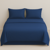 IRGE - Completo letto matrimoniale in cotone tinta unita