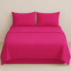 IRGE - Completo letto matrimoniale in cotone tinta unita