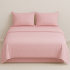 IRGE - Completo letto matrimoniale in cotone tinta unita