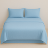 IRGE - Completo letto matrimoniale in cotone tinta unita