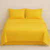 IRGE - Completo letto matrimoniale in cotone tinta unita