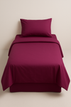 IRGE - Completo letto singolo in cotone tinta unita