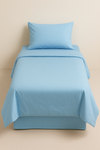 IRGE - Completo letto singolo in cotone tinta unita