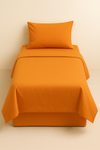 IRGE - Completo letto singolo in cotone tinta unita