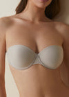 SELENE - MAGDALENA Reggiseno a fascia con spallina trasparente Coppa-C