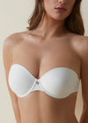 SELENE - MAGDALENA Reggiseno a fascia con spallina trasparente Coppa-C