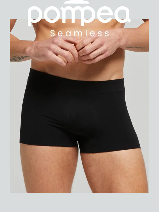 Pompea - Boxer Uomo in Microfibra SEAMLESS - 3 Pezzi