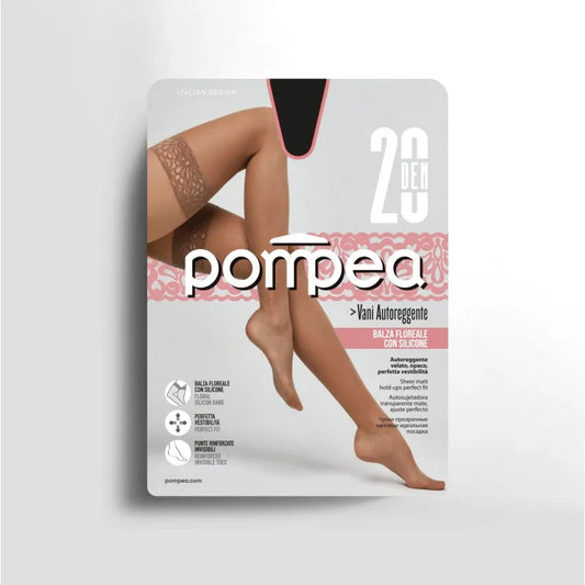 Pompea - Calza Autoreggente 20 Denari - VANI 20 - 6 Pezzi