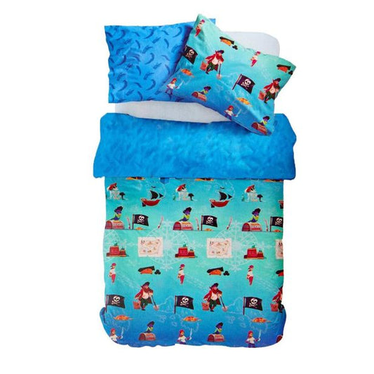 NOVIA - Completo Letto Singolo PIRATI in cotone
