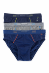 NAVIGARE - Slip bimbo elastico esterno 3 Pezzi - B601T