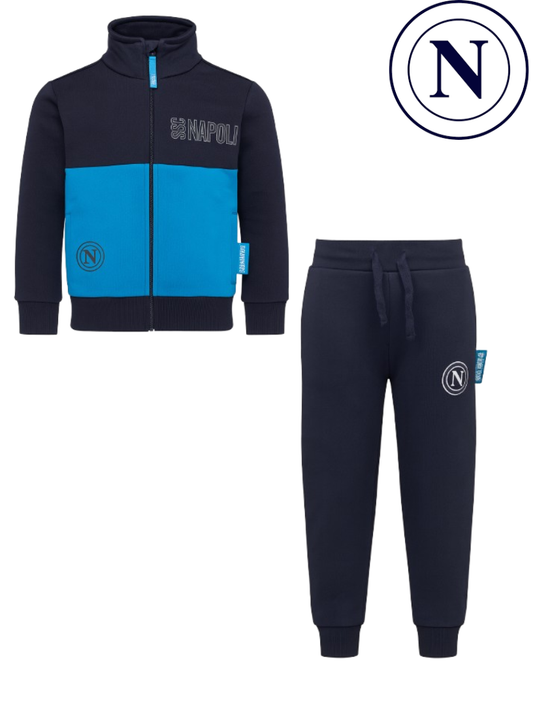Tuta bimbo SSC NAPOLI in felpa full zip - F30 1165