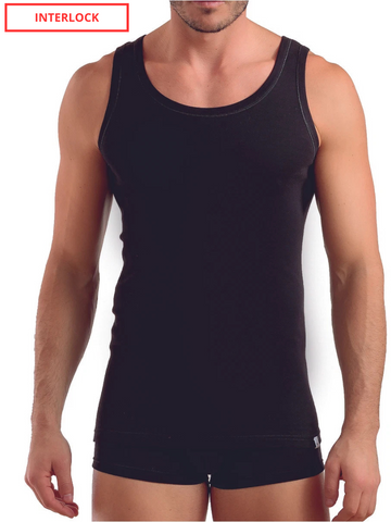 ENRICO COVERI - ET1202 Canotta uomo caldo cotone - 3 pezzi