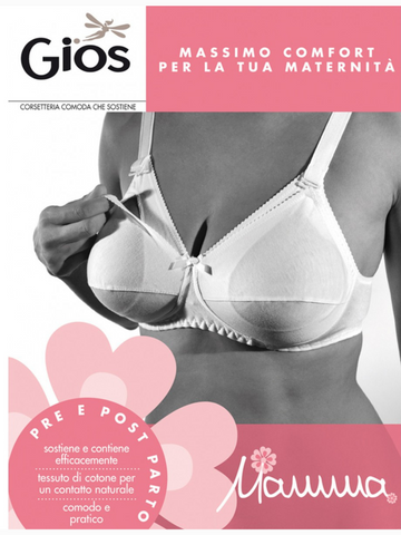 GIOS - Reggiseno allattamento in puro cotone - Art.280