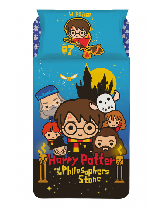 HERMET - Completo letto singolo HARRY POTTER 100% cotone