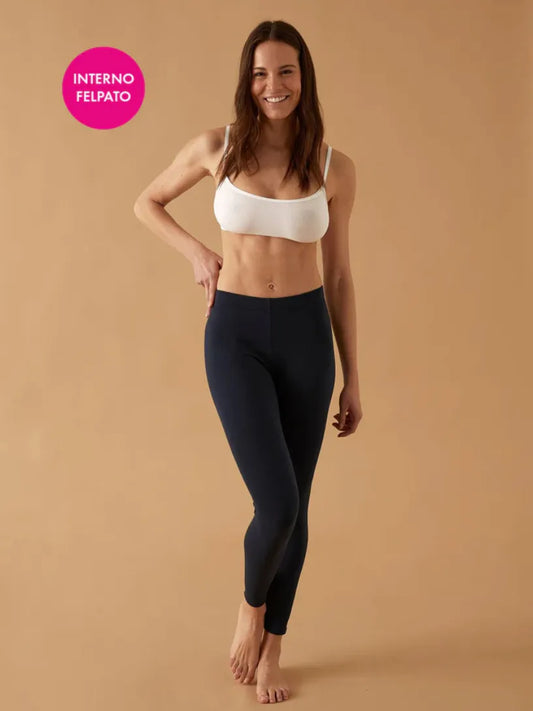 Leggings Donna Caldo Cotone Felpato Jadea 4367