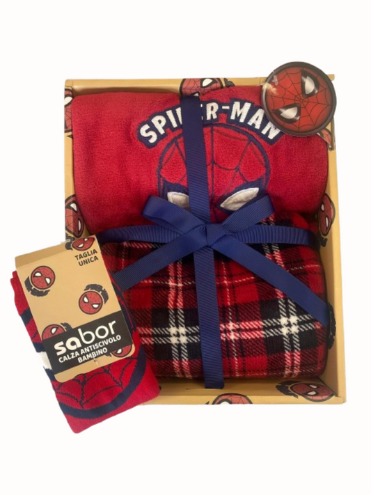 SABOR - Set Pigiama + Calzini Antiscivolo in Coral SPIDERMAN - MV45M4413