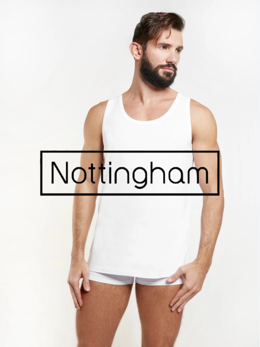 NOTTINGHAM - Canotta uomo in cotone jersey spalla larga 3 Pezzi - VL6100