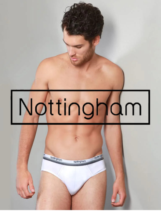 NOTTINGHAM - Slip uomo in cotone con elastico esterno 6 Pezzi - SM80