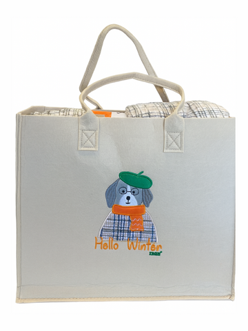 IRGE - Borsa +  Plaid Agnellato 200x225 - Bigol