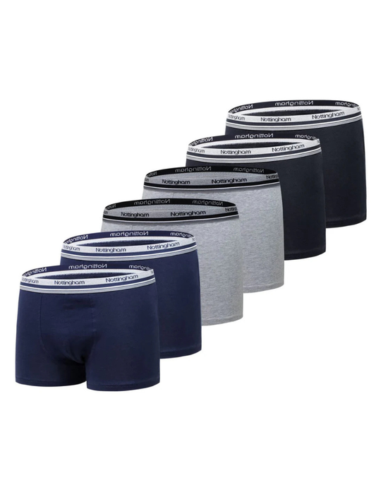NOTTINGHAM - Boxer uomo in cotone elastico esterno 6 Pezzi - BX80