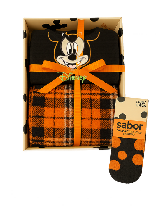 SABOR - Set Pigiama + Antiscivolo in Coral MICKEY MOUSE HALLOWEEN - DY45G7427