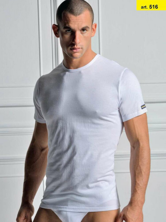 NAVIGARE - 516 T-shirt Uomo Girocollo in Cotone - 3 Pezzi