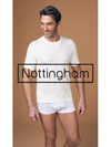 NOTTINGHAM - T-shirt uomo in lana e cotone girocollo - TM18