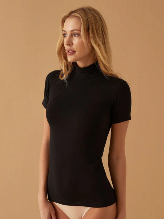 Lupetto Donna Mezza Manica in Cotone Elasticizzato Jadea 4062