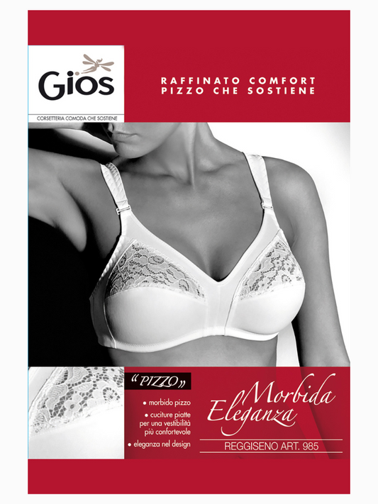 GIOS - Reggiseno foderato spalline larghe - Art.985