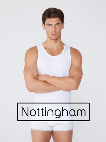 NOTTINGHAM - Canotta uomo spalla larga in lana e cotone 3 Pezzi - VL18