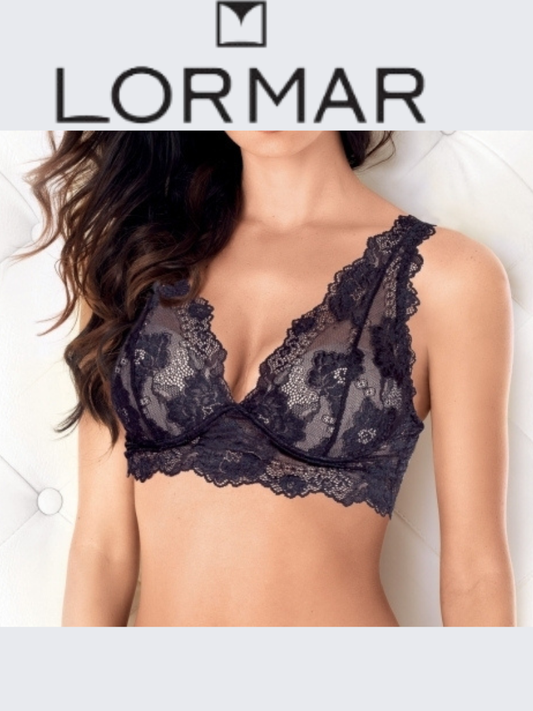 LORMAR -  Bralette GEM in pizzo con ferretto