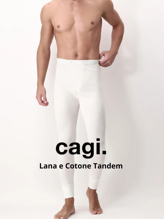 CAGI - Mutanda Lunga Uomo in Lana Cotone - 5288