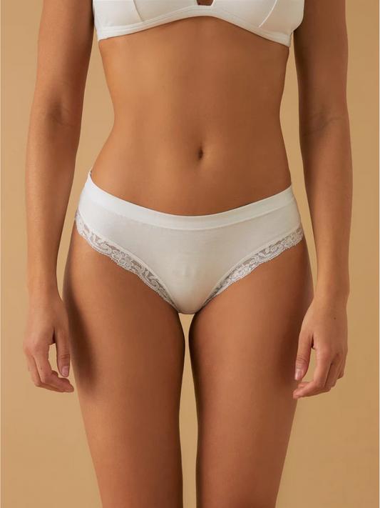 Slip Donna Jadea 518 Cotone Modal E Pizzo - 6 Pezzi