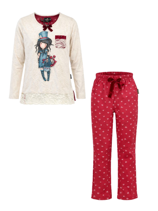 SANTORO - Pigiama bambina in caldo cotone - THE HATTER