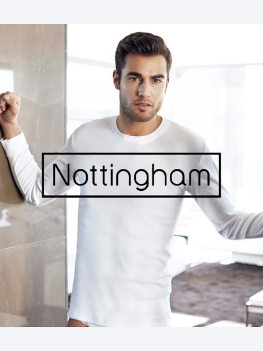 NOTTINGHAM - JAZZ T-Shirt manica lunga uomo girocollo in caldo cotone - 3 Pezzi