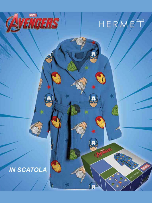 HERMET - Accappatoio bimbo in spugna AVENGERS