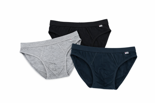 FILA - Slip uomo in cotone elastico interno 3 Pezzi - FU5263
