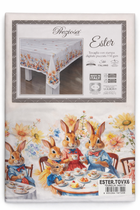 PREZIOSA - Tovaglia stampata PASQUA X6 - ESTER
