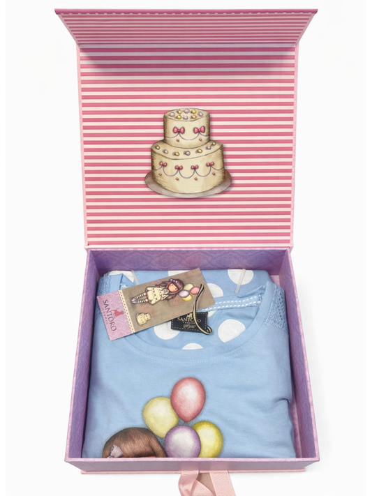 SANTORO - Pigiama bimba in cotone mezza manica - I WISH