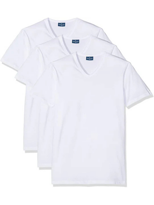 NAVIGARE - 512 T-shirt Uomo Scollo ''V'' In Cotone - 3 Pezzi