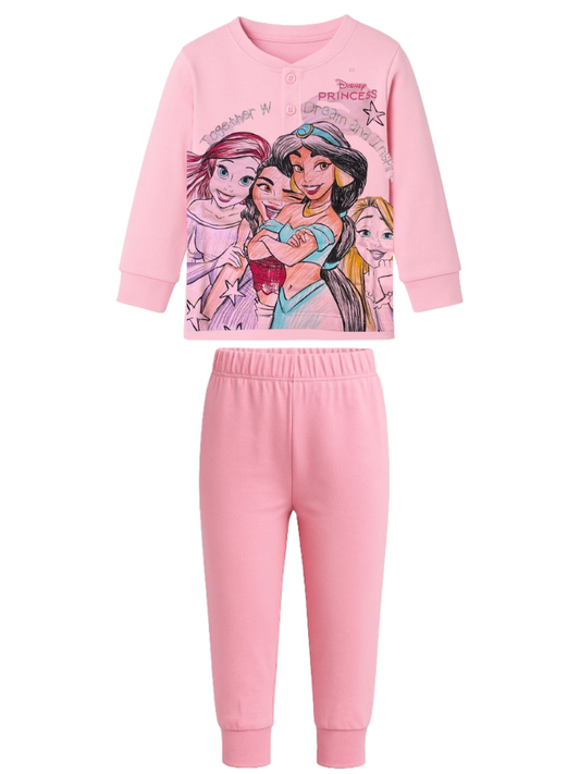 SABOR - Pigiama bambina PRINCIPESSE DISNEY in cotone felpato - 8305