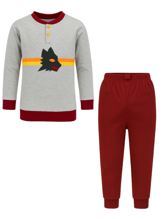 Pigiama bambino AS ROMA in caldo cotone - ROMAK PEL1