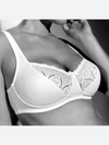 GIOS - Reggiseno foderato in cotone e pizzo - Art.974