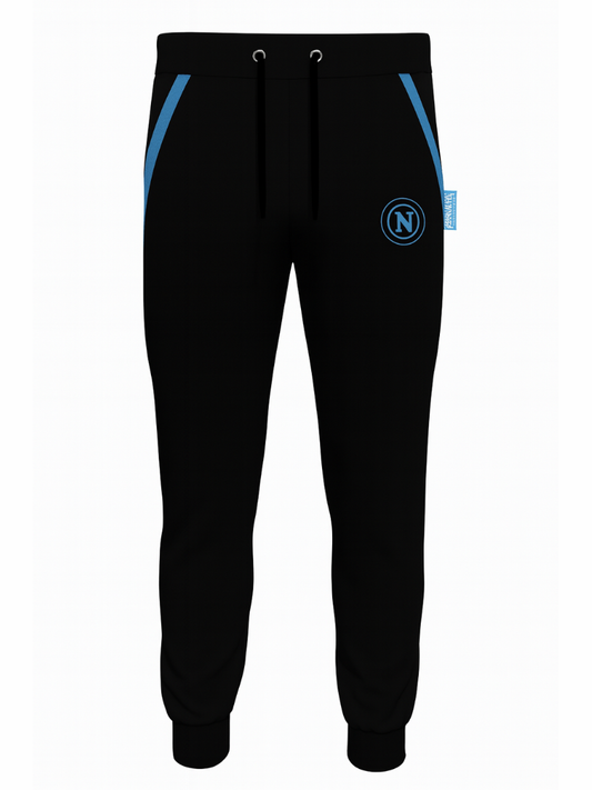Pantalone Tuta felpato SSC NAPOLI - PTLN F10 1075 - Nero