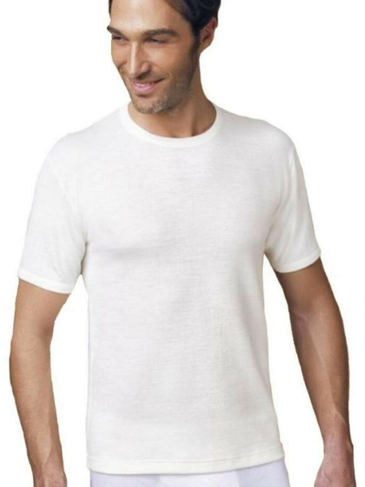NOTTINGHAM - T-shirt uomo in lana e cotone girocollo - TM18