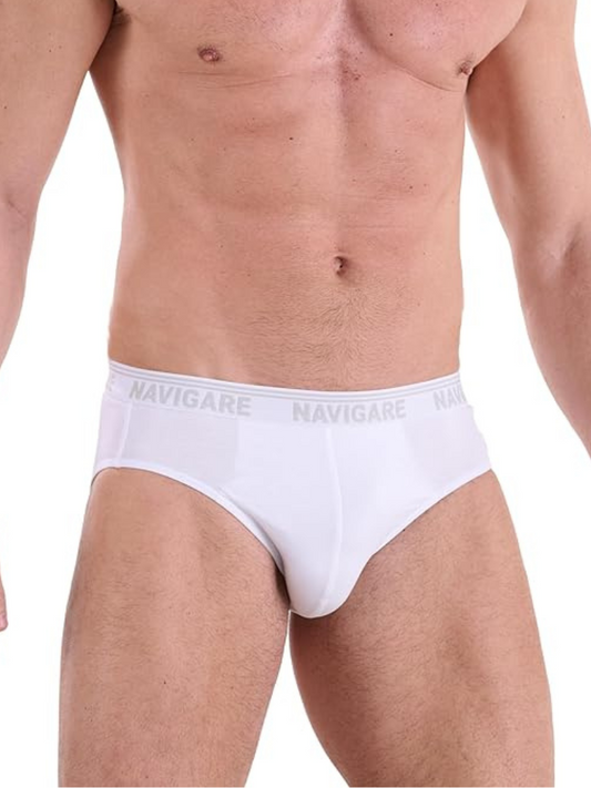 NAVIGARE - 574 Slip Uomo Elastico Esterno in Cotone Elasticizzato -  6 Pezzi
