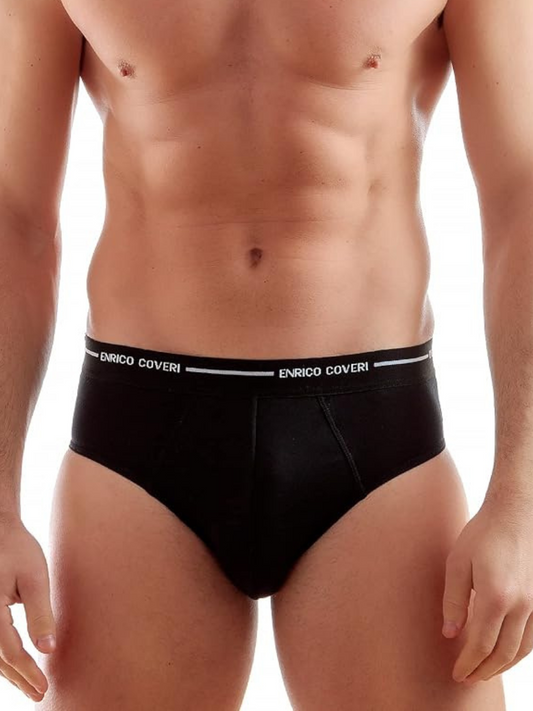 ENRICO COVERI - ES1000 Slip uomo elastico esterno - 6 pezzi